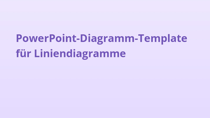 PowerPoint-Diagramm-Template für Liniendiagramme