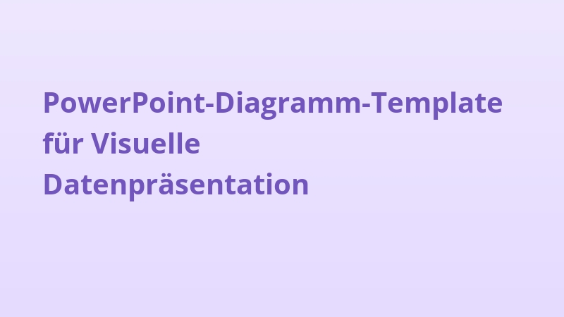 PowerPoint-Diagramm-Template für Visuelle Datenpräsentation