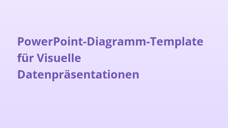 PowerPoint-Diagramm-Template für Visuelle Datenpräsentationen