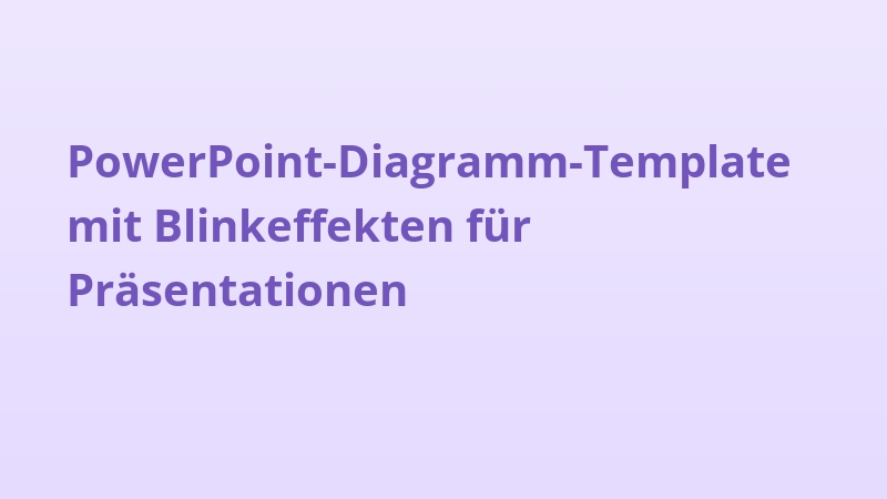 PowerPoint-Diagramm-Template mit Blinkeffekten für Präsentationen