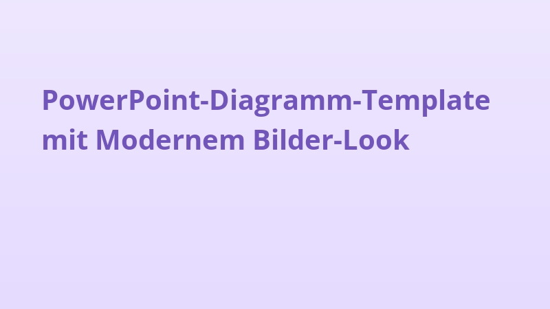 PowerPoint-Diagramm-Template mit Modernem Bilder-Look