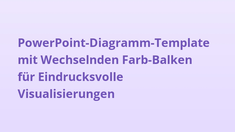 PowerPoint-Diagramm-Template mit Wechselnden Farb-Balken für Eindrucksvolle Visualisierungen
