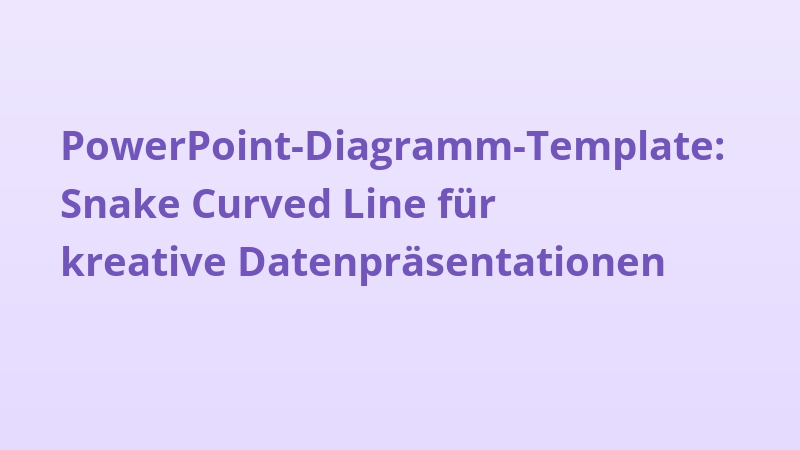 PowerPoint-Diagramm-Template: Snake Curved Line für kreative Datenpräsentationen