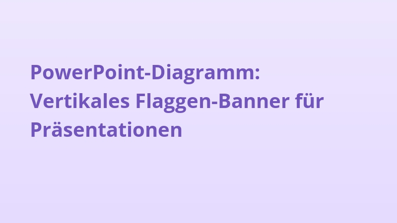 PowerPoint-Diagramm: Vertikales Flaggen-Banner für Präsentationen
