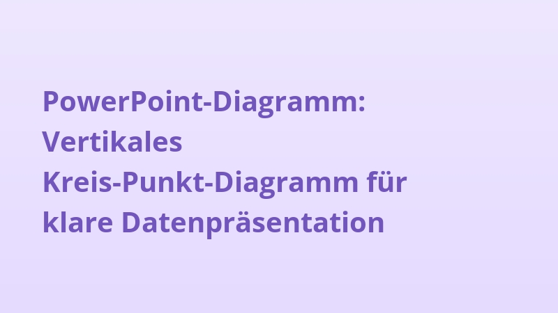 PowerPoint-Diagramm: Vertikales Kreis-Punkt-Diagramm für klare Datenpräsentation