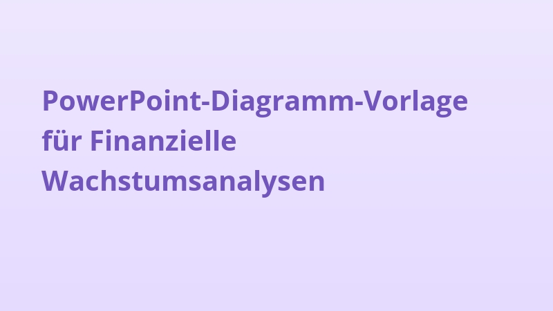 PowerPoint-Diagramm-Vorlage für Finanzielle Wachstumsanalysen