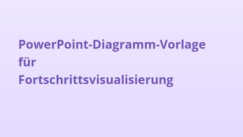 PowerPoint-Diagramm-Vorlage für Fortschrittsvisualisierung