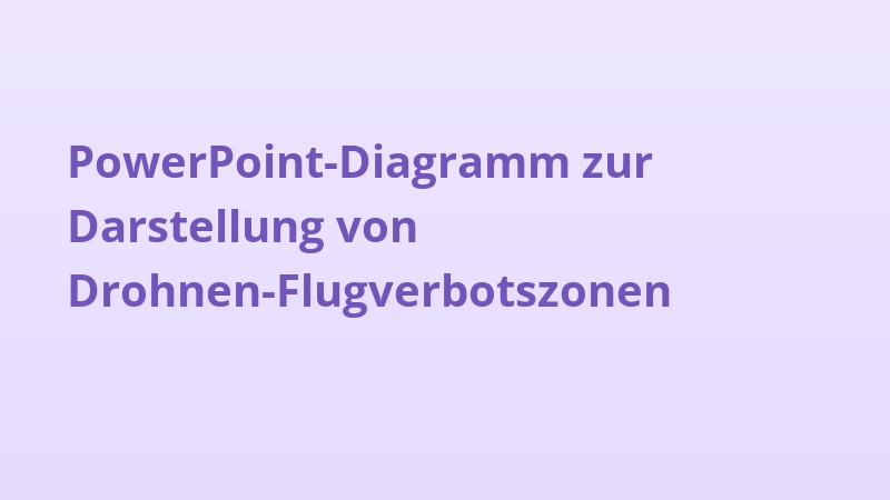 PowerPoint-Diagramm zur Darstellung von Drohnen-Flugverbotszonen