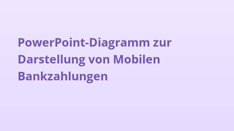 PowerPoint-Diagramm zur Darstellung von Mobilen Bankzahlungen