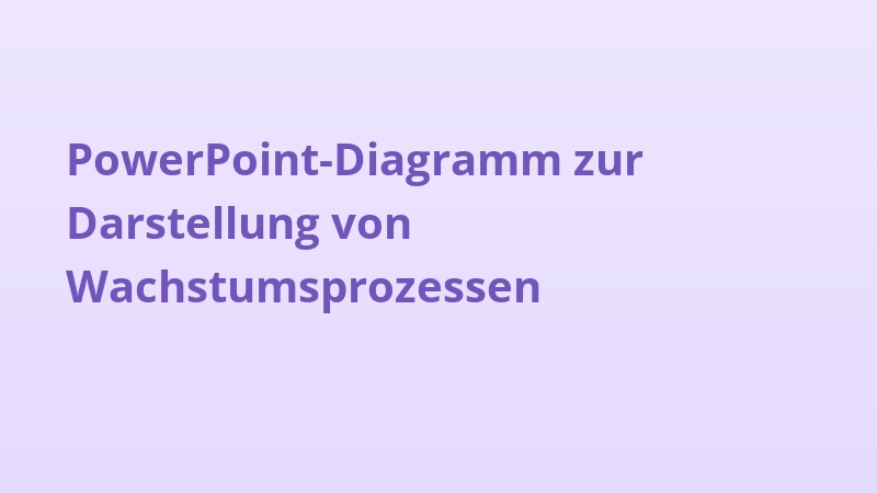 PowerPoint-Diagramm zur Darstellung von Wachstumsprozessen