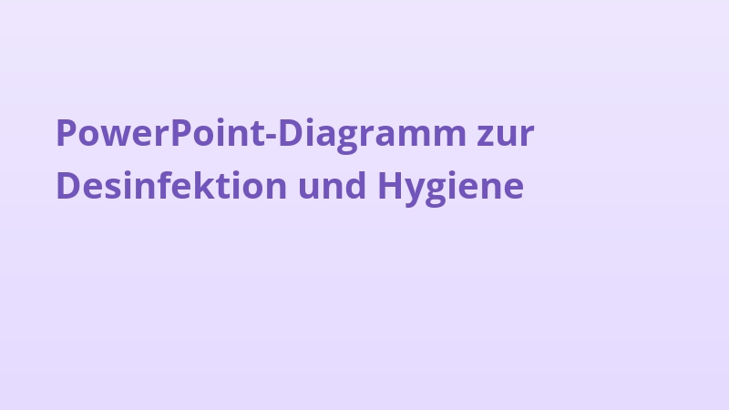 PowerPoint-Diagramm zur Desinfektion und Hygiene