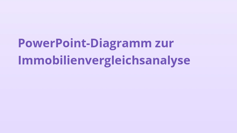 PowerPoint-Diagramm zur Immobilienvergleichsanalyse