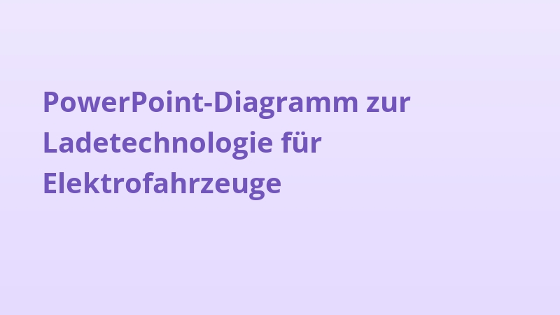PowerPoint-Diagramm zur Ladetechnologie für Elektrofahrzeuge