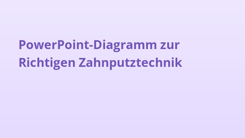 PowerPoint-Diagramm zur Richtigen Zahnputztechnik