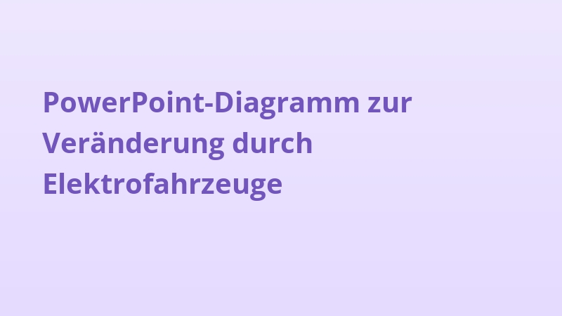 PowerPoint-Diagramm zur Veränderung durch Elektrofahrzeuge