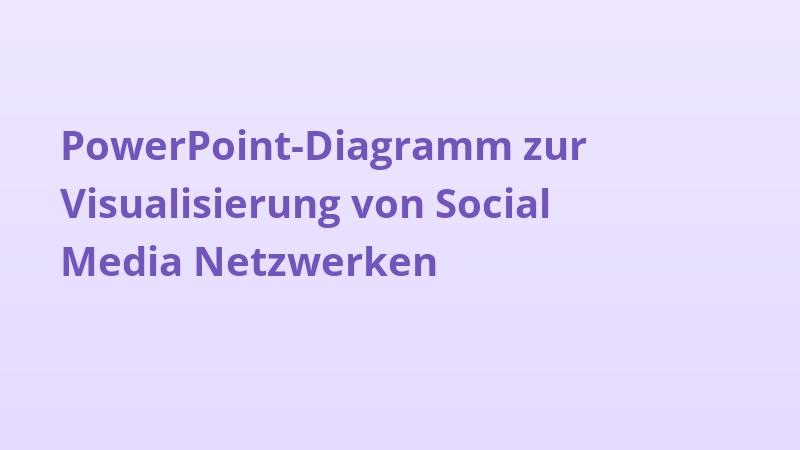 PowerPoint-Diagramm zur Visualisierung von Social Media Netzwerken