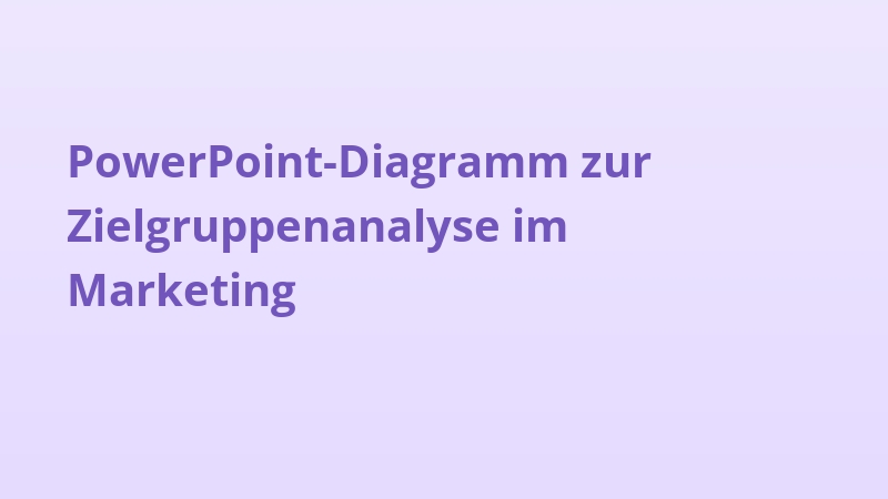 PowerPoint-Diagramm zur Zielgruppenanalyse im Marketing