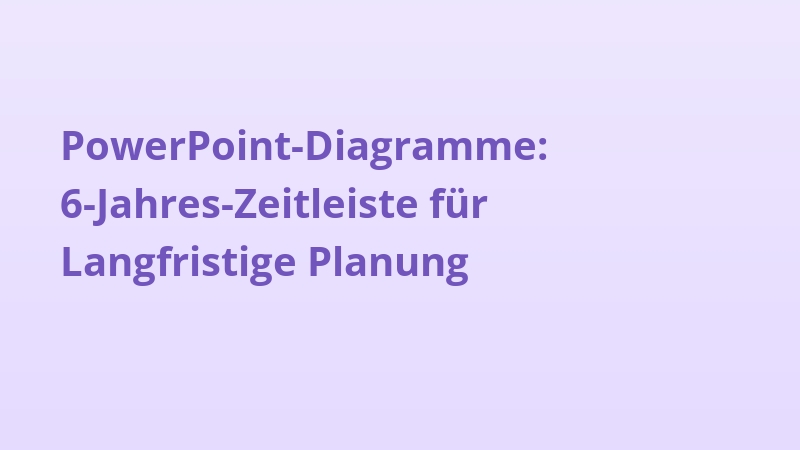 PowerPoint-Diagramme: 6-Jahres-Zeitleiste für Langfristige Planung