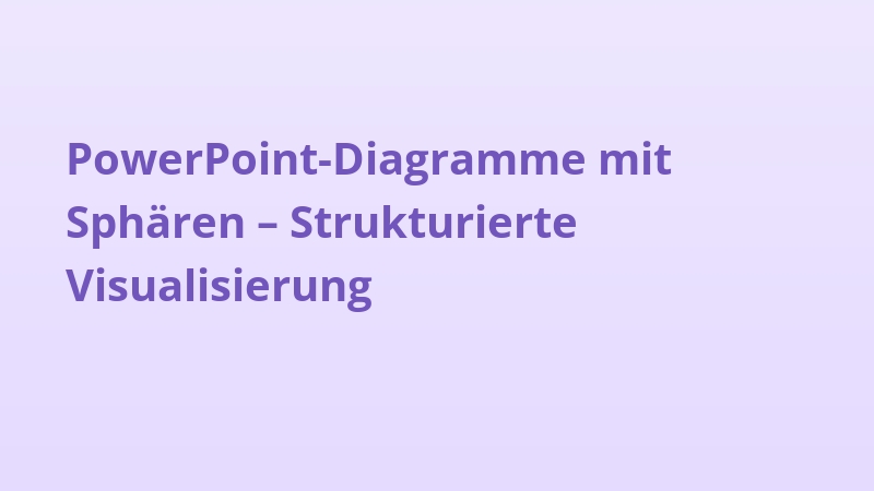 PowerPoint-Diagramme mit Sphären – Strukturierte Visualisierung