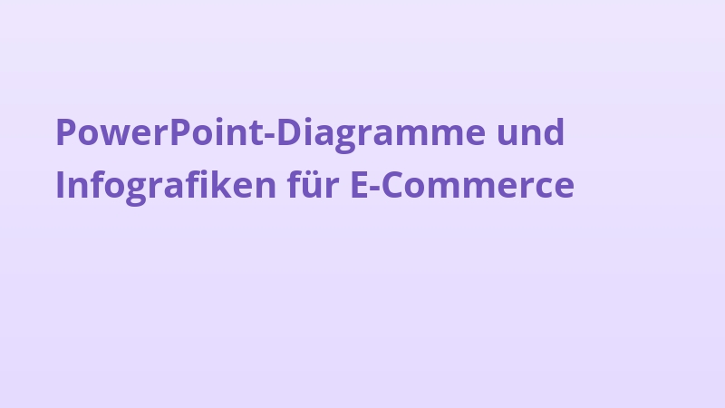 PowerPoint-Diagramme und Infografiken für E-Commerce