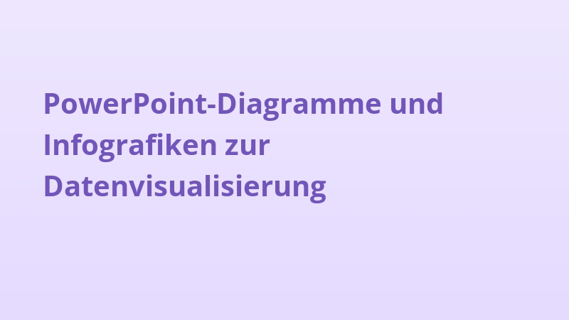 PowerPoint-Diagramme und Infografiken zur Datenvisualisierung