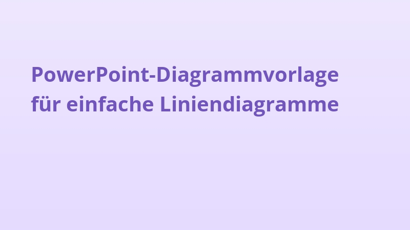 PowerPoint-Diagrammvorlage für einfache Liniendiagramme