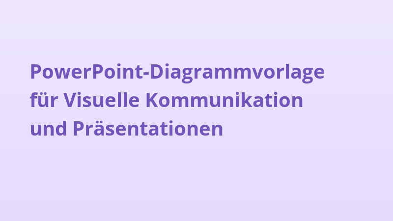 PowerPoint-Diagrammvorlage für Visuelle Kommunikation und Präsentationen