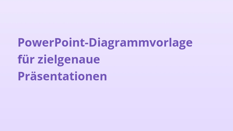 PowerPoint-Diagrammvorlage für zielgenaue Präsentationen