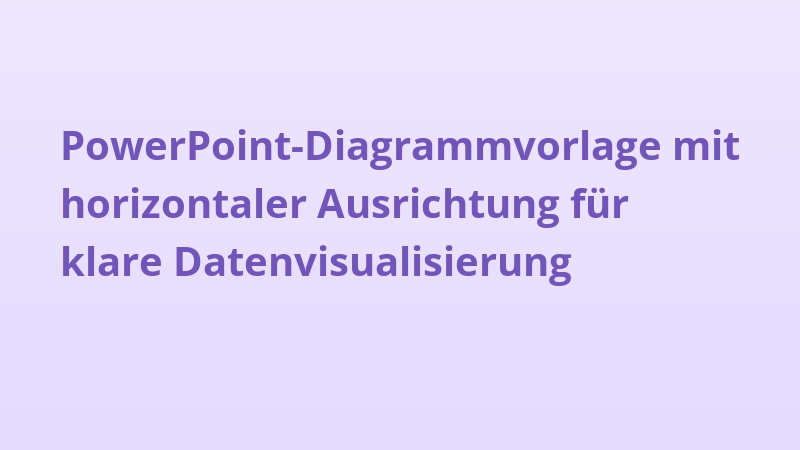 PowerPoint-Diagrammvorlage mit horizontaler Ausrichtung für klare Datenvisualisierung