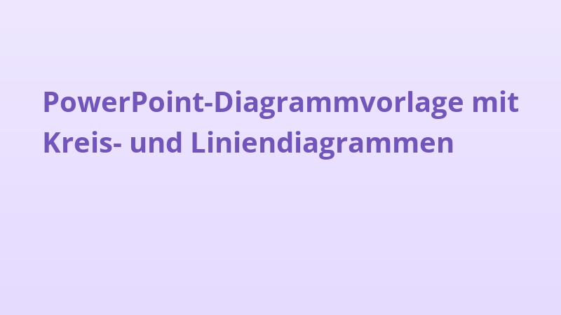 PowerPoint-Diagrammvorlage mit Kreis- und Liniendiagrammen