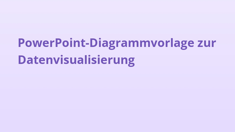 PowerPoint-Diagrammvorlage zur Datenvisualisierung