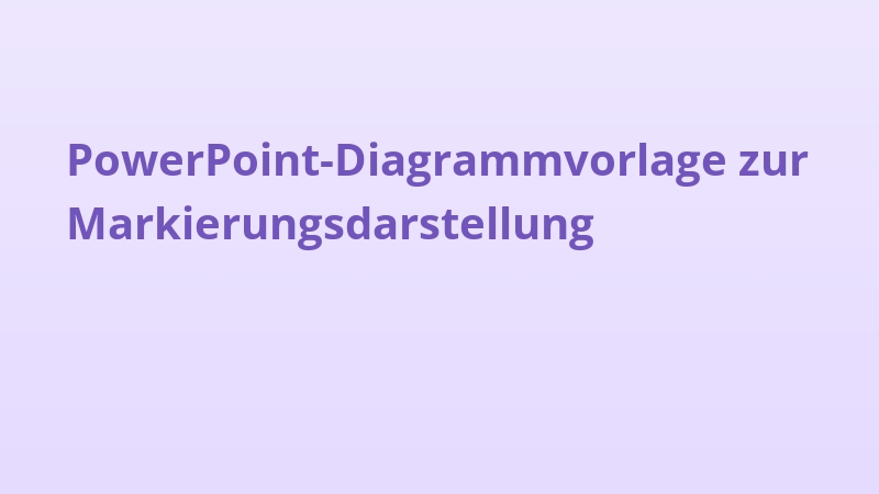 PowerPoint-Diagrammvorlage zur Markierungsdarstellung