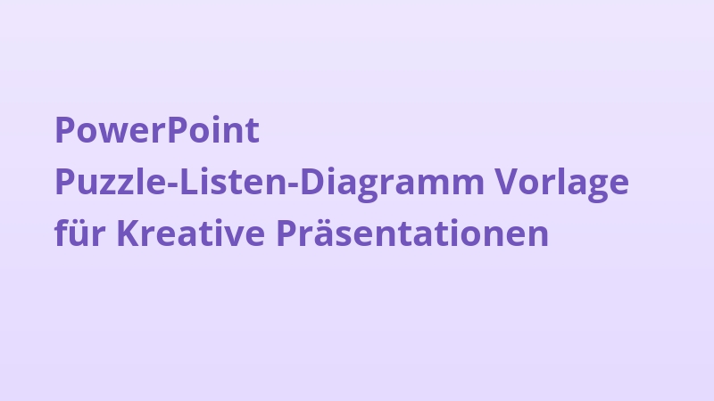 PowerPoint Puzzle-Listen-Diagramm Vorlage für Kreative Präsentationen