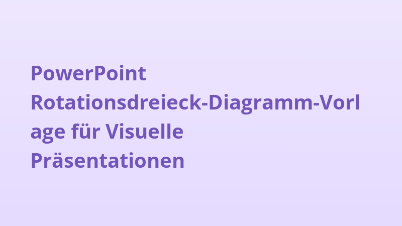 PowerPoint Rotationsdreieck-Diagramm-Vorlage für Visuelle Präsentationen