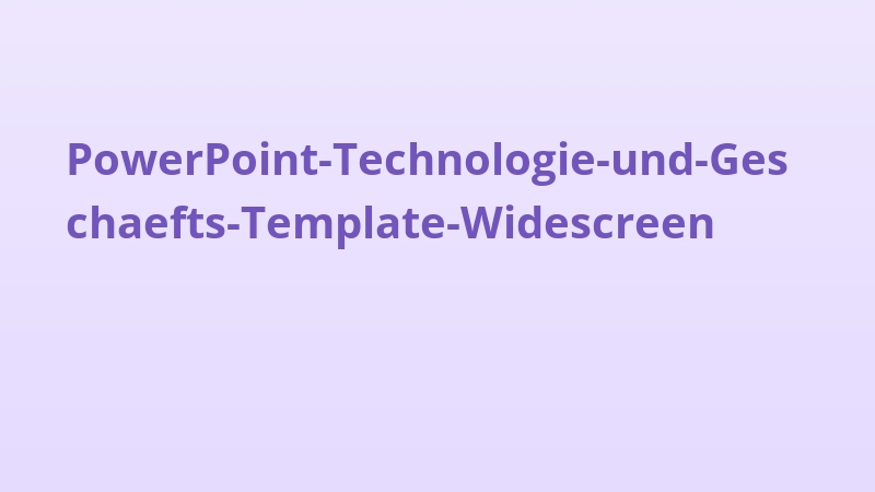 PowerPoint-Technologie-und-Geschaefts-Template-Widescreen
