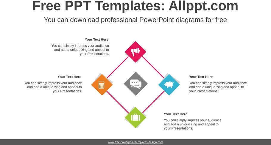 powerpoint-vorlage-4-options-rhombus-fuer-praesentationen