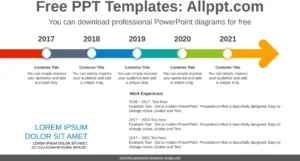 powerpoint-vorlage-bewerbung-und-lebenslauf-arrow-across-circles