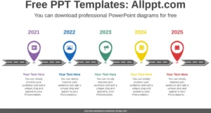 powerpoint-vorlage-chevron-arrows-projektvisualisierung
