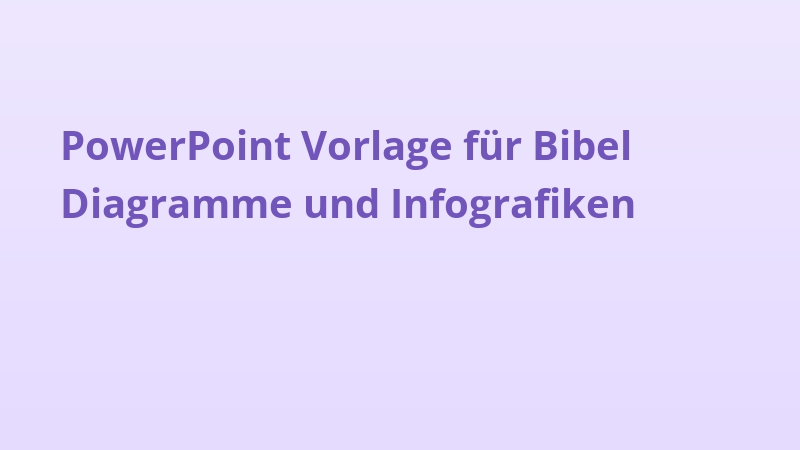PowerPoint Vorlage für Bibel Diagramme und Infografiken