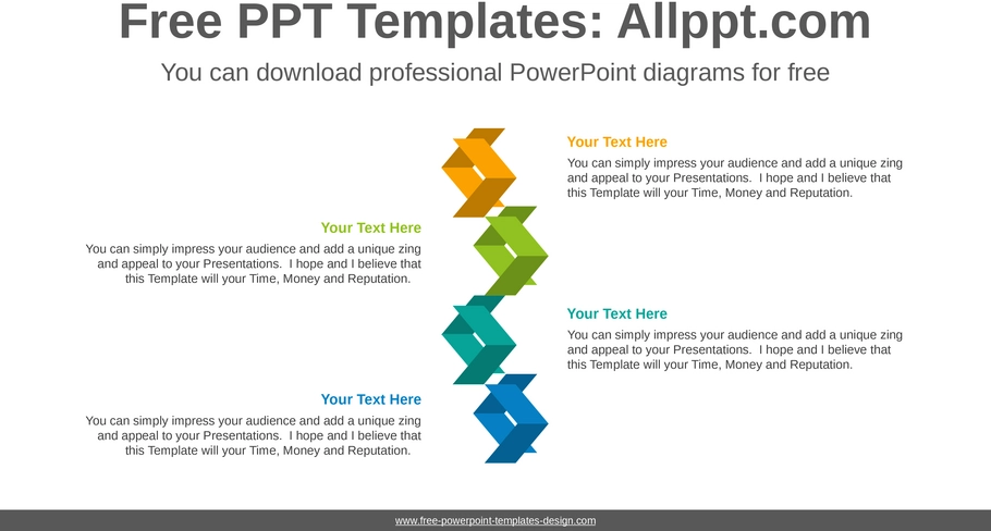 powerpoint-vorlage-fuer-chevron-diagramme-zur-praesentation