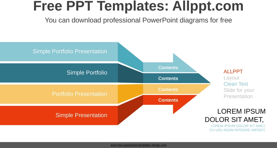 powerpoint-vorlage-fuer-chevron-pfeile-zur-praesentation-von-inhalten