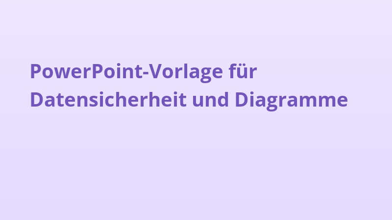 PowerPoint-Vorlage für Datensicherheit und Diagramme