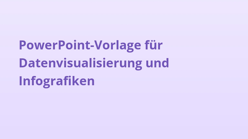 PowerPoint-Vorlage für Datenvisualisierung und Infografiken