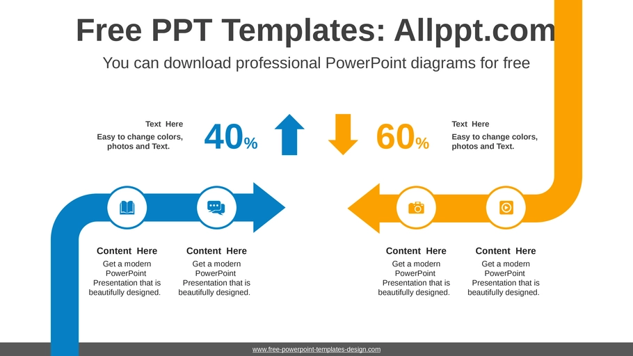 powerpoint-vorlage-fuer-diagramme-mit-pfeilen