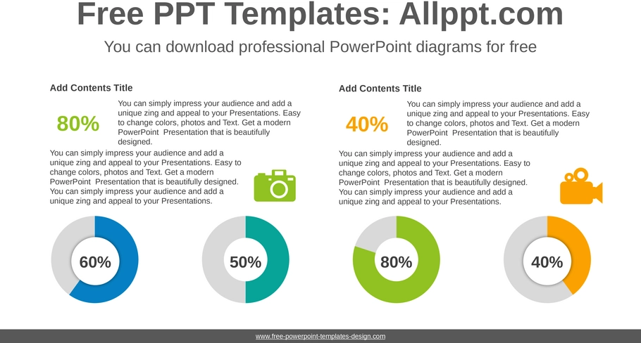 powerpoint-vorlage-fuer-doughnut-diagramme-zur-datenvisualisierung