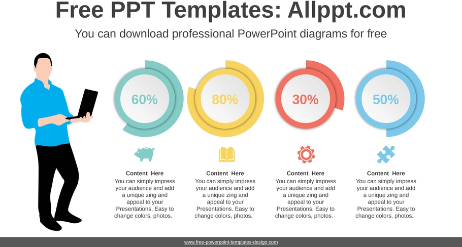 powerpoint-vorlage-fuer-doughnut-diagramme-zur-effektiven-datenvisualisierung