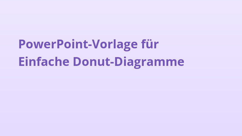 PowerPoint-Vorlage für Einfache Donut-Diagramme