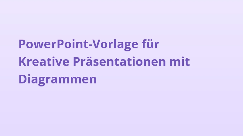 PowerPoint-Vorlage für Kreative Präsentationen mit Diagrammen