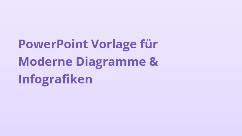 PowerPoint Vorlage für Moderne Diagramme & Infografiken