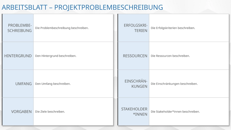 powerpoint-vorlage-fuer-projektproblem­beschreibung-arbeitsblatt
